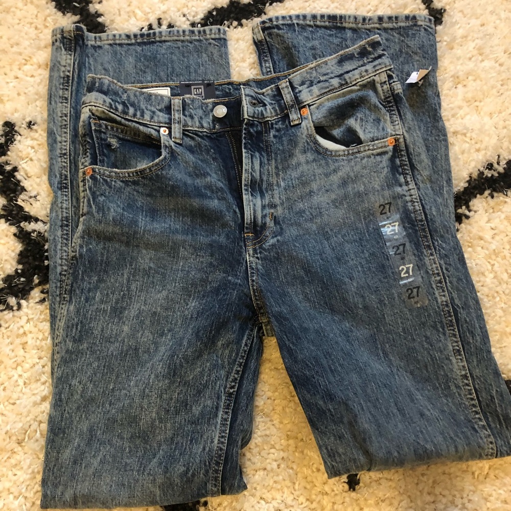 Gap vintage flare high rise jeans.